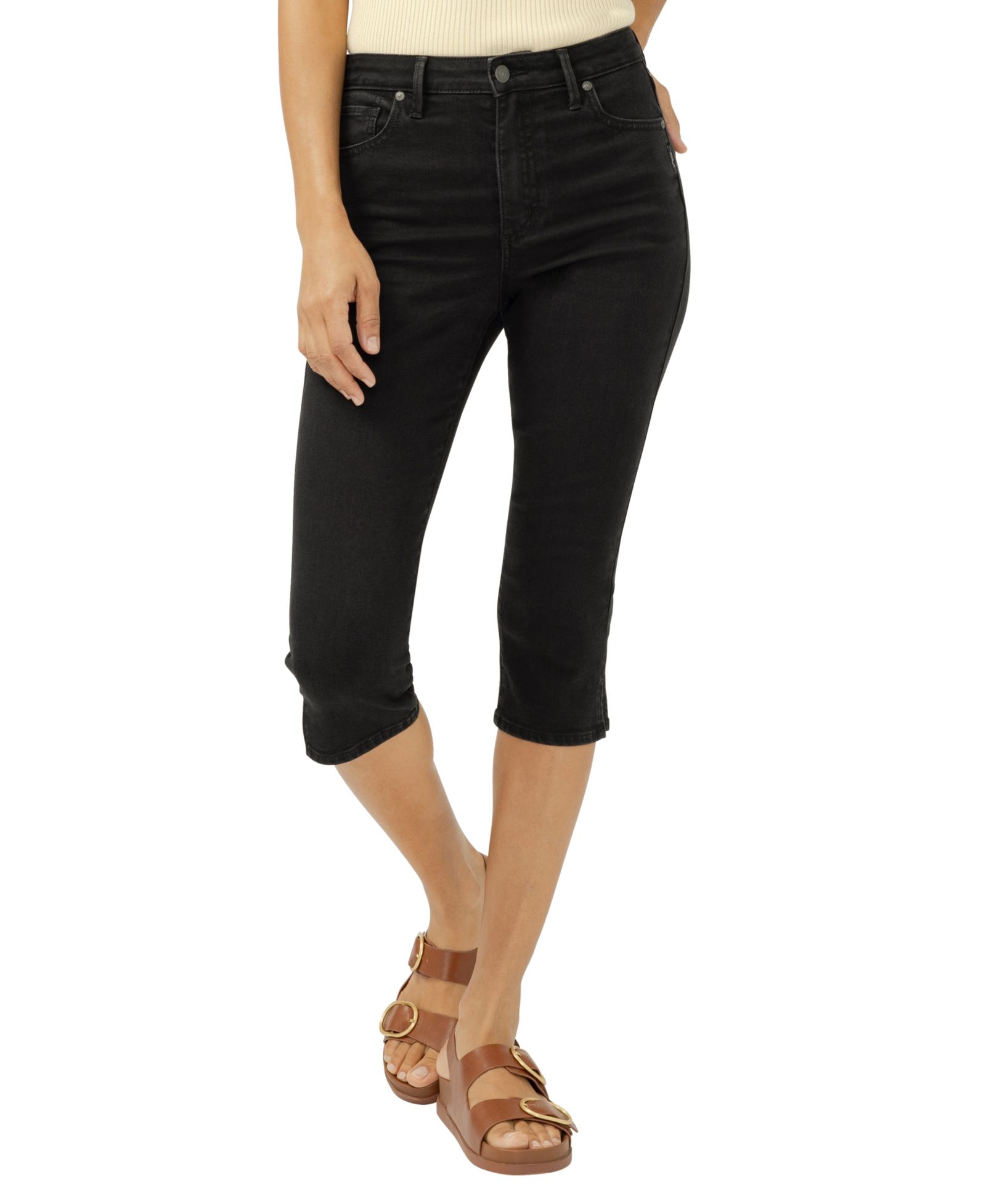 Silver Jeans Co. Women's Isbister High-Rise Luxe Stretch Capri Jeans