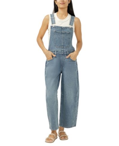 Женские джинсовые комбинезоны Silver Jeans Co. с широкими брюками-бочкой