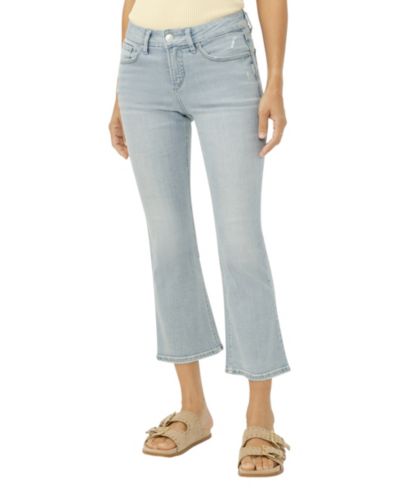 Silver Jeans Co. Женские джинсы Suki Mid-Rise Luxe Stretch Kick Flare