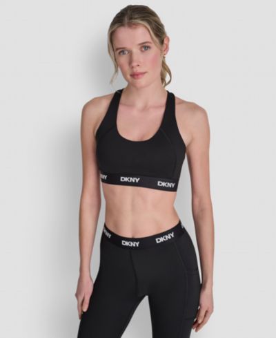 Женский спортивный топ-бра DKNY Sport с компрессией и логотипом