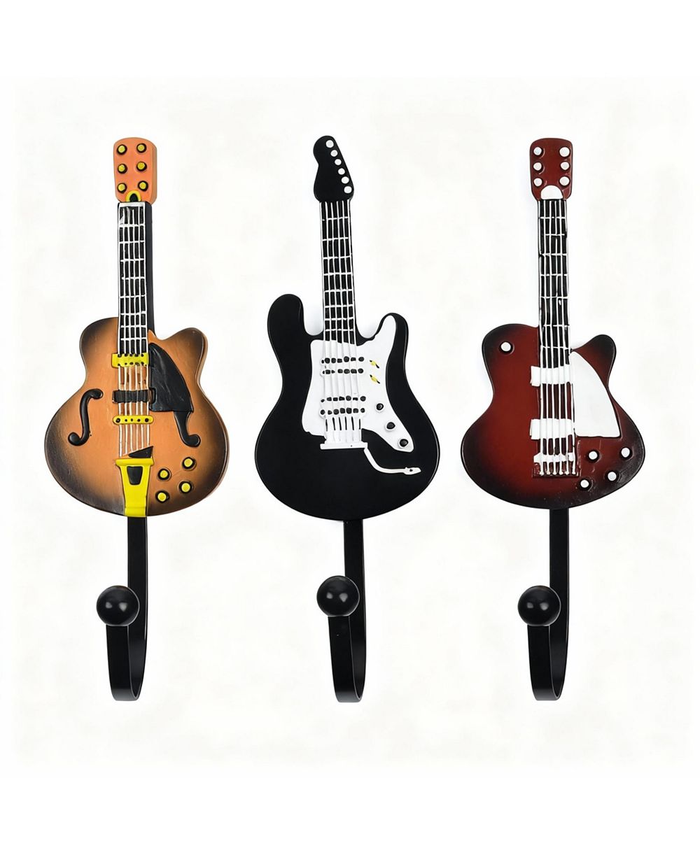 YIGII Heavy Duty, Durable Guitar Shaped Hooks for Hanging Clothes and Accessories