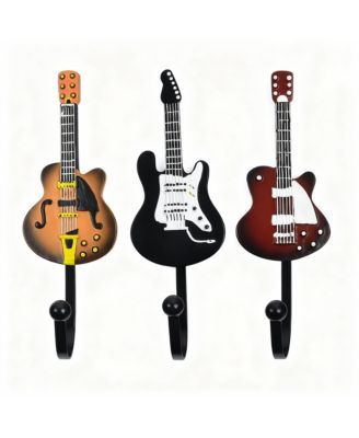 YIGII Heavy Duty, Durable Guitar Shaped Hooks for Hanging Clothes and Accessories