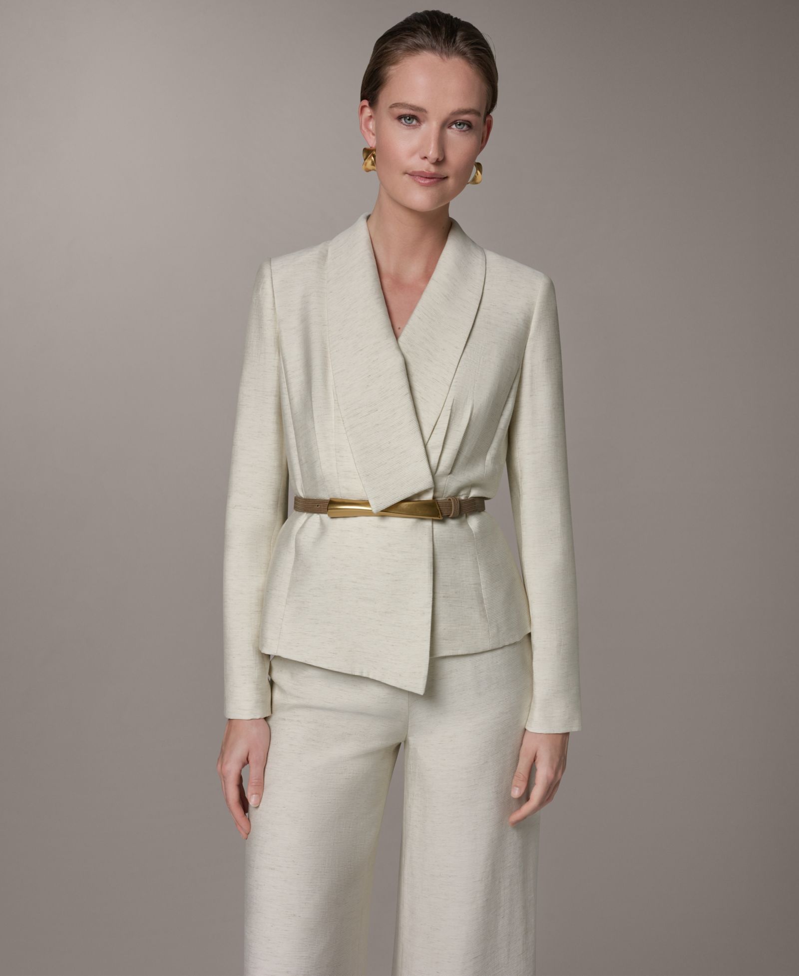 Donna Karan New York Women's Belted Cropped Jacket