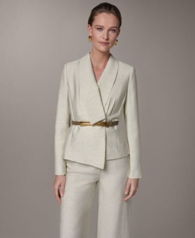 Donna Karan New York Women's Belted Cropped Jacket