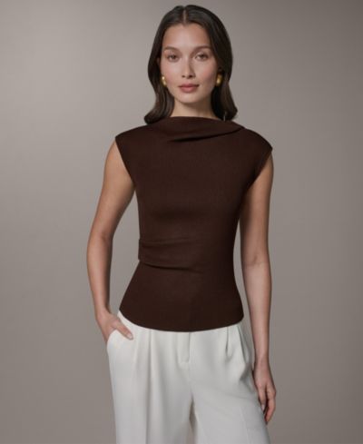 Donna Karan New York Women's Sleeveless Sweater Top