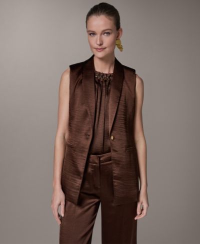Женский жилет Donna Karan New York с V-образным вырезом