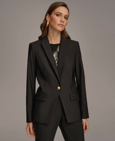 Donna Karan New York Petite однобортный блейзер