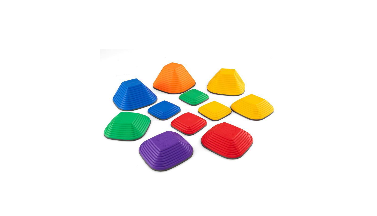 Slickblue 11-Piece Stackable Indoor Outdoor Stepping Stone Set, Ages 3+