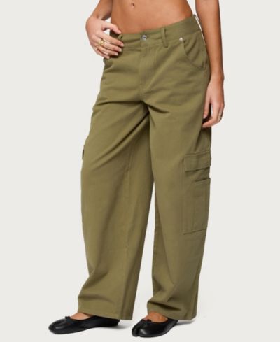 Женские брюки Edikted Jadah Low Rise Baggy Cargo