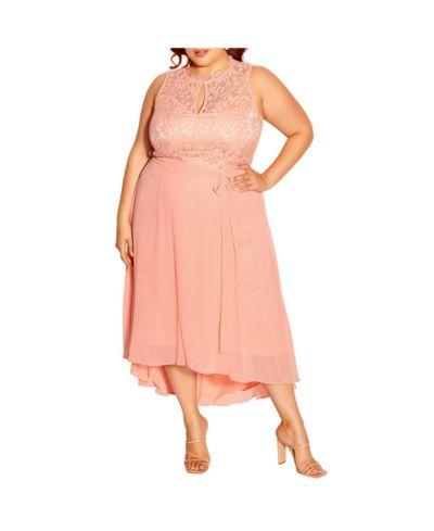 CITY CHIC Women's Hi Lo Lover Sweetheart Dress