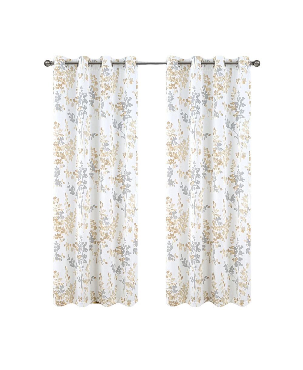 Штора Olivia Gray 100% Polyester 140 GSM Aiden Printed Textured Grommet