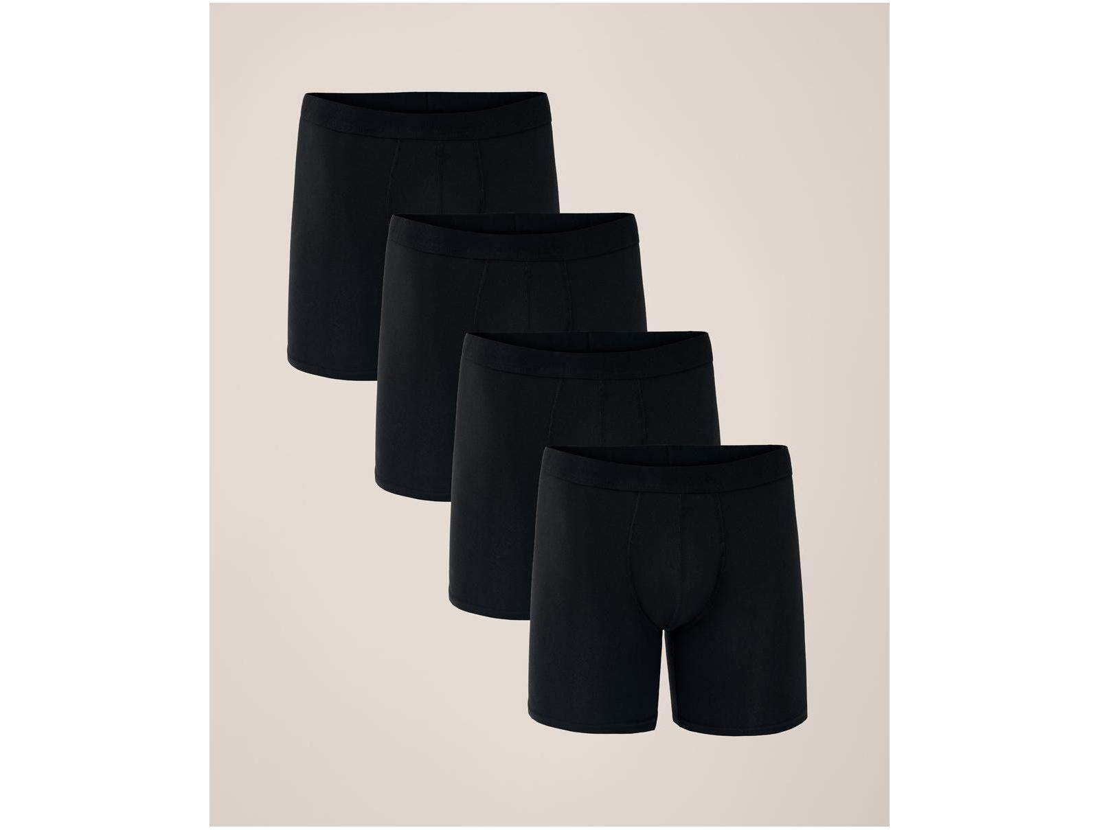 Pact Men's Everyday Extended Boxer Brief 4-Pack Made With Organic Cotton