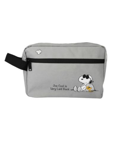 Поясная сумка Peanuts Snoopy, серый дорожный мешочек на молнии