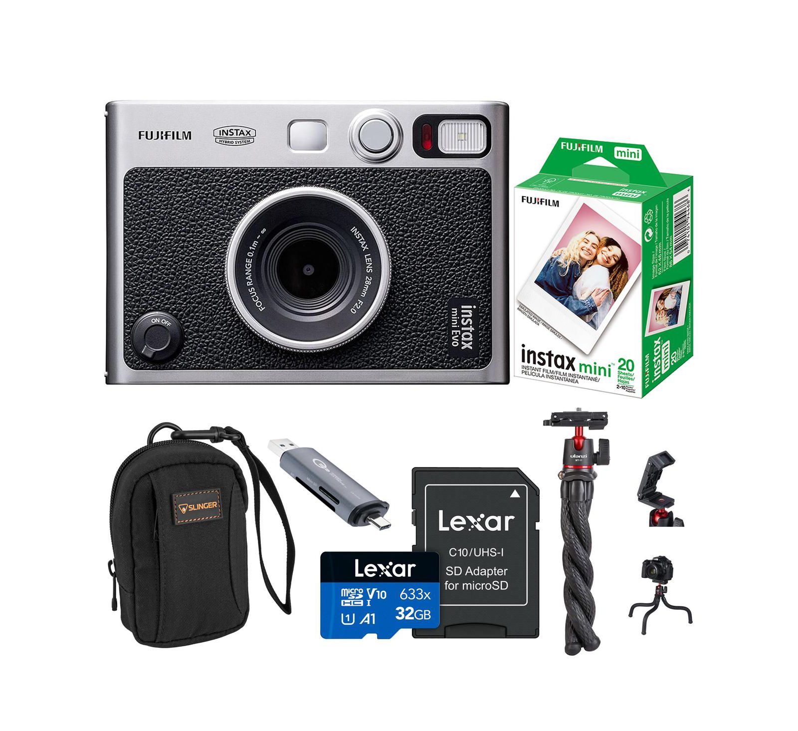 Fujifilm Instax Mini Evo Up To 9 Megapixels 100 Creative Expressions Instant Film Camera Kit