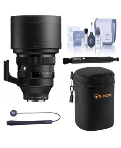 Объектив Sigma 135mm f/1.4 DG Art для Sony E с набором: мягкий чехол Adorama Slinger, колпачок с креплением, набор для чистки и LensPen
