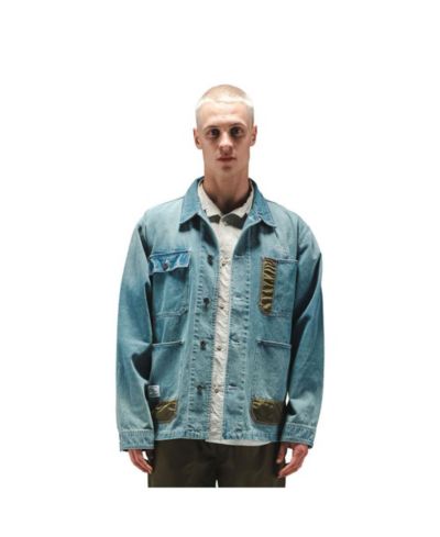 Джинковая куртка Alpha Industries Big & Tall Denim Relaxed Chore Coat