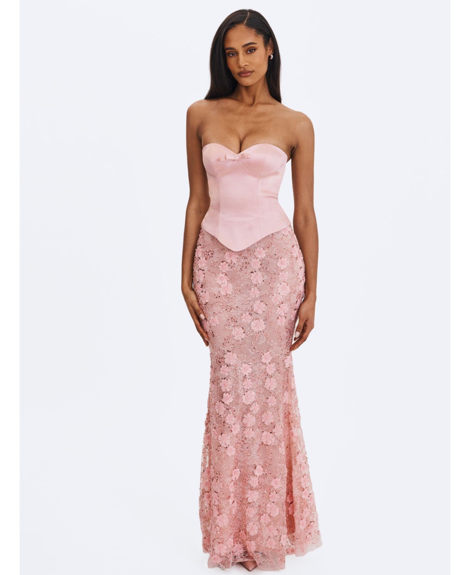 Женское платье Miss Circle Uliya Strapless Mermaid Peplum Maxi
