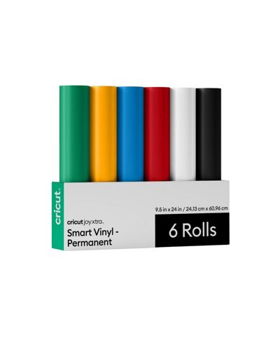 Cricut Joy Xtra Smart Vinyl Matless Permanent Vinyl Variety Sampler 9.5 in x 24 in (6 ct)