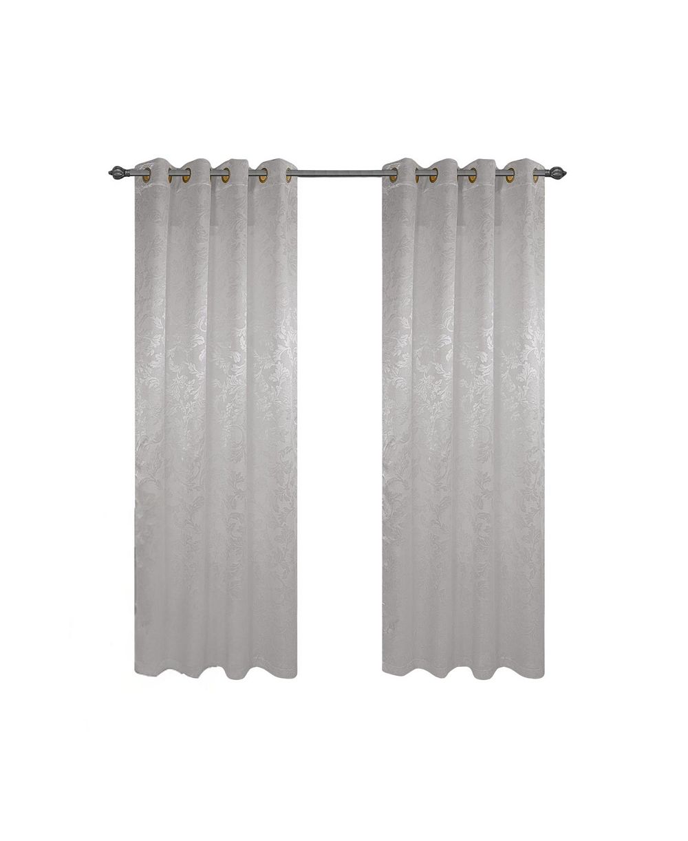 Штора Olivia Gray 100% Polyester 200 GSM Dyson Embossed Blackout с люверсами