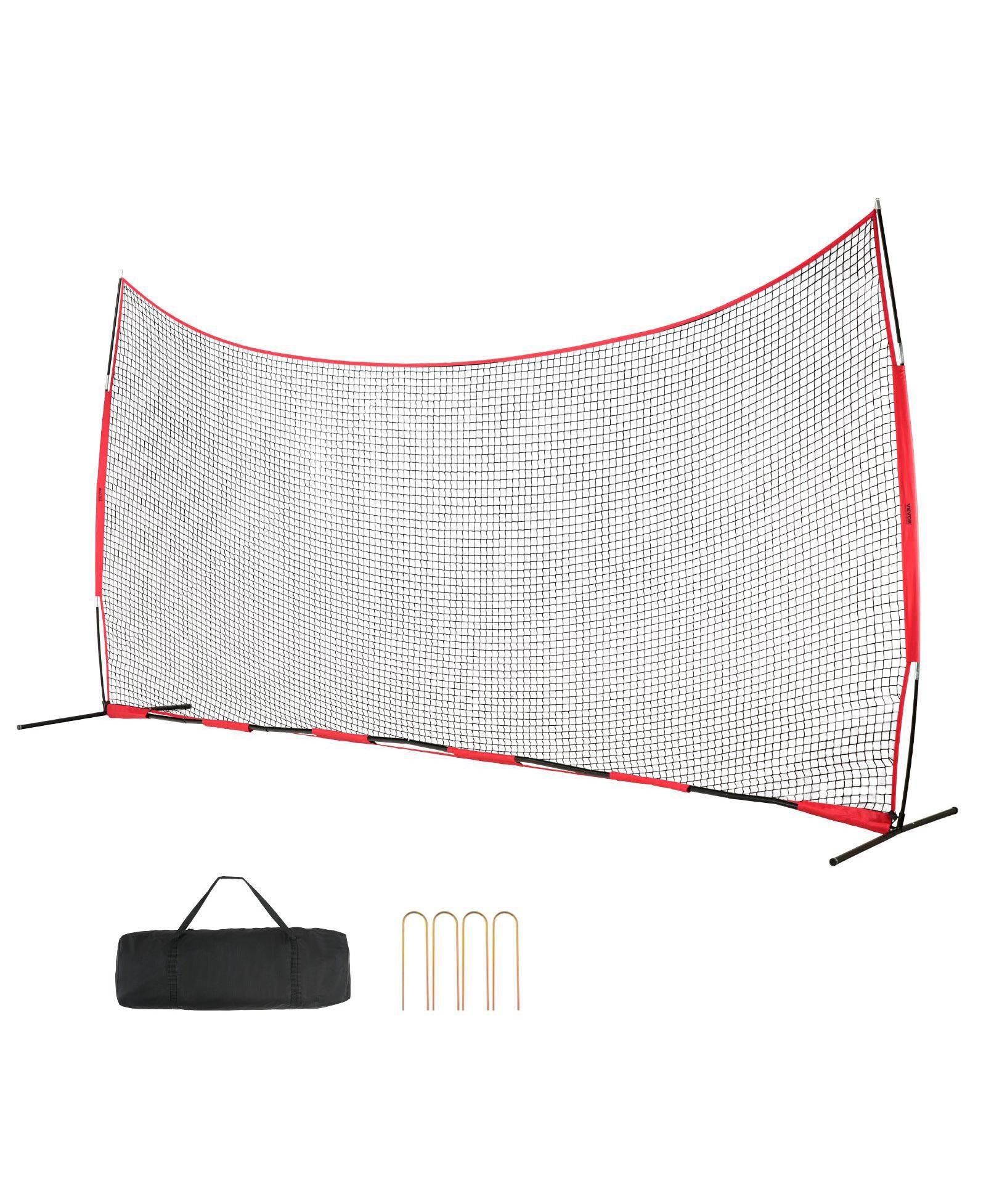 Mecale спортивная сетка Barricade Backstop Net, 20x10 ft с сумкой для переноски