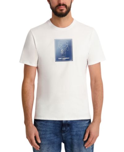 KARL LAGERFELD PARIS Men's Regular-Fit Short-Sleeve Crewneck T-Shirt