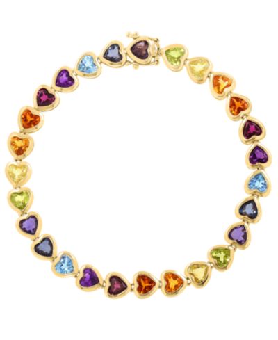 EFFY Collection Multi-Gemstone (13-3/8 ct. t.w.) Bracelet in Gold Over Silver