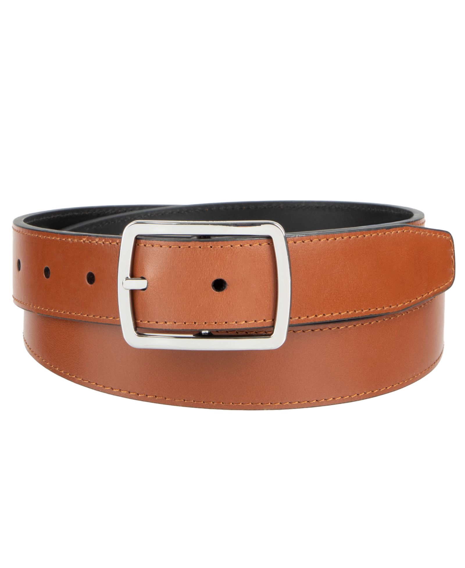 32MM Cole Haan Men's Center-Bar Reversible Leather Belt