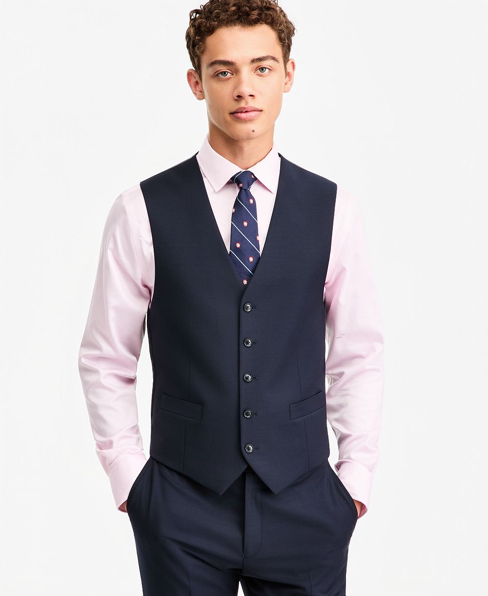 Tommy Hilfiger Men's Modern-Fit Wool TH-Flex Stretch Suit Separates Vest