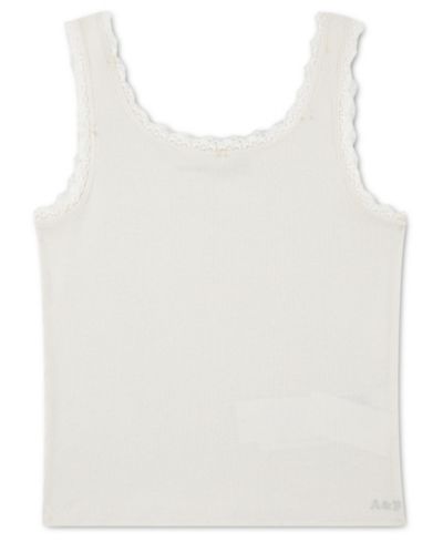 Детский топ abercrombie kids Lace-Trim Sleeveless Tank