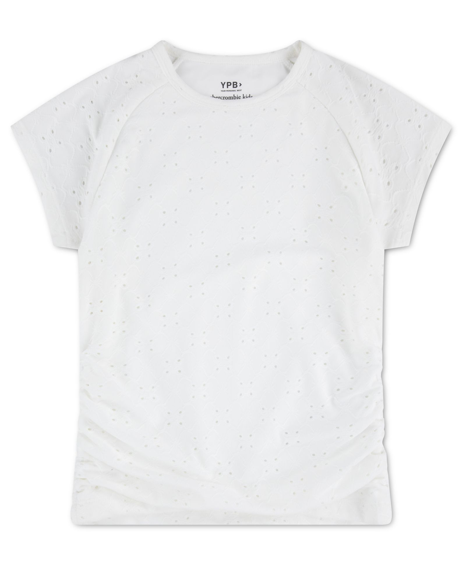 Детская футболка abercrombie kids YPB Eyelet Ruched Baby