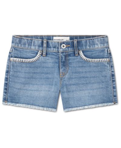 Детские джинсовые шорты abercrombie kids с низкой посадкой