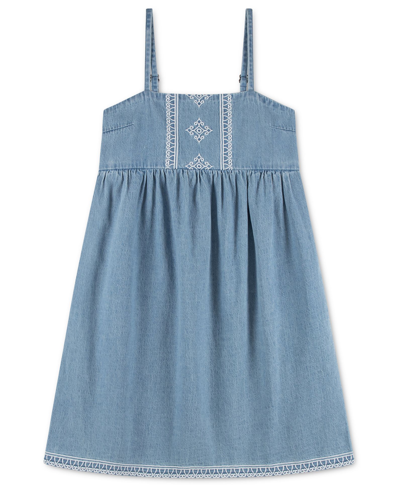 Детское джинсовое платье с bandana для девочек от abercrombie kids