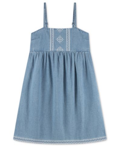 Детское джинсовое платье с bandana для девочек от abercrombie kids