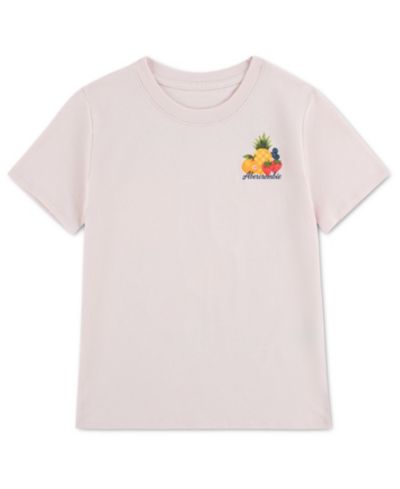 Детская футболка abercrombie kids Girls' Oversized Crewneck
