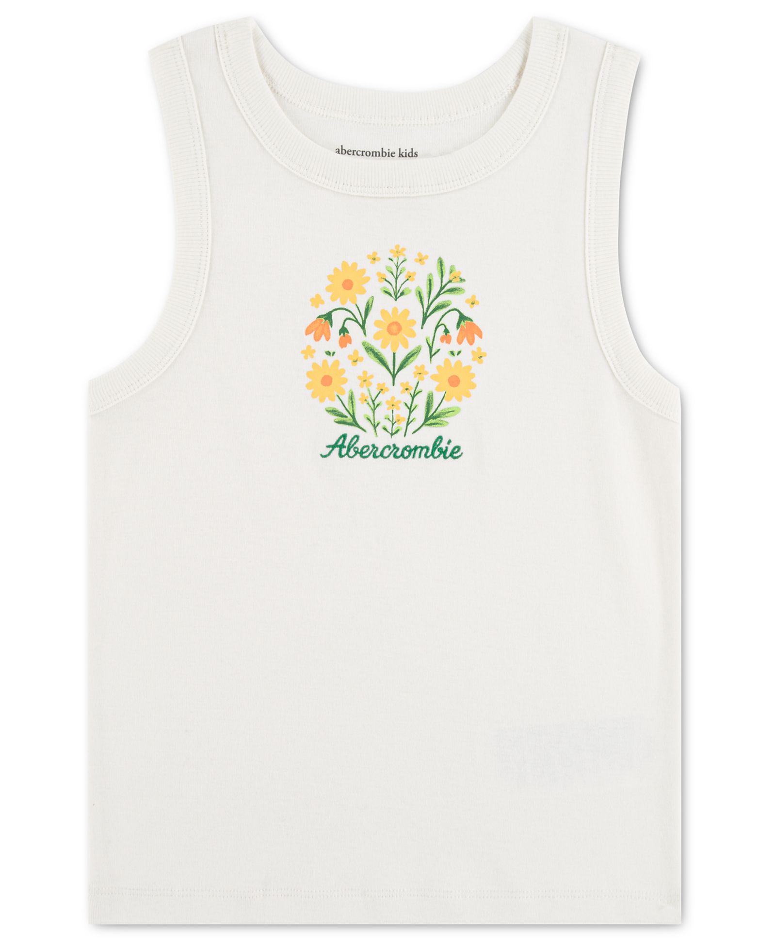 Детский топ abercrombie kids Floral Sleeveless Tank Top