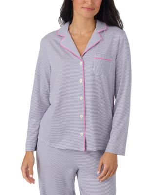 Женский хлопковый пижамный комплект Cuddl Duds с длинным рукавом