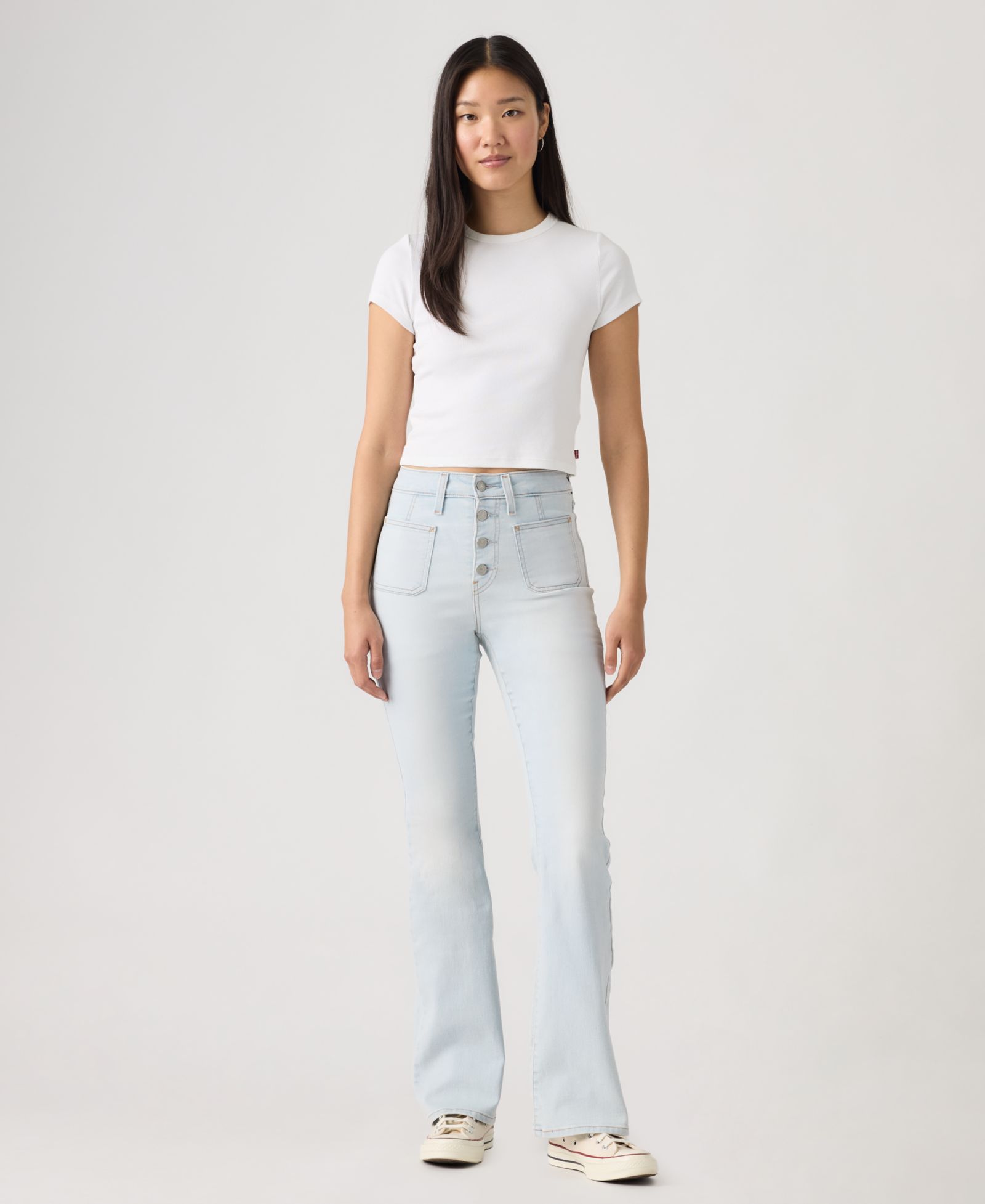 Levi's Women's 726 Patch Pocket High-Rise Slim-Fit Flare Jeans