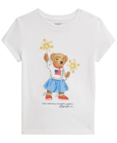 Polo Ralph Lauren Футболка Polo Bear Short-Sleeve Jersey для девочек 2T-6X