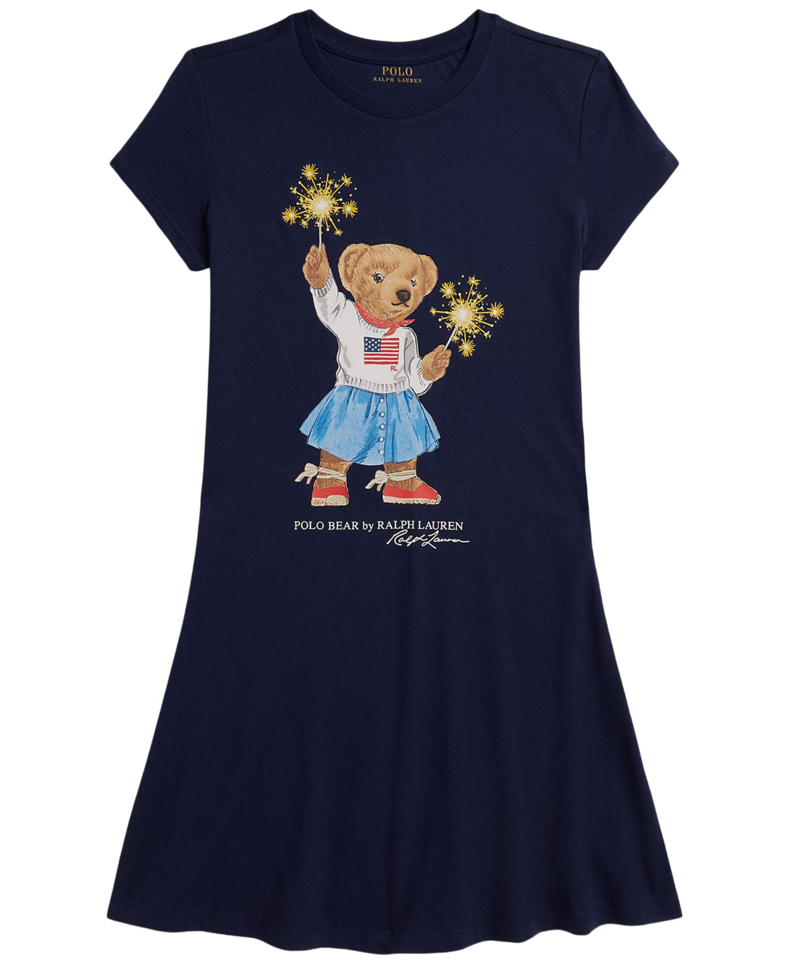 Детское джерси Polo Ralph Lauren Girls' 7-16 Polo Bear Short-Sleeve