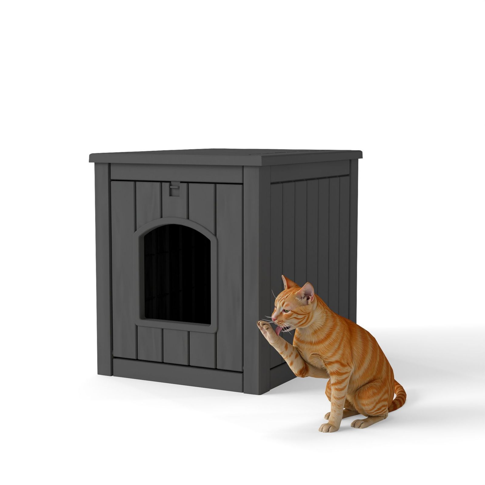 Домик для кошек Decksplore 30 GAL Pet Nest Shallow, уютный, для дома и улицы