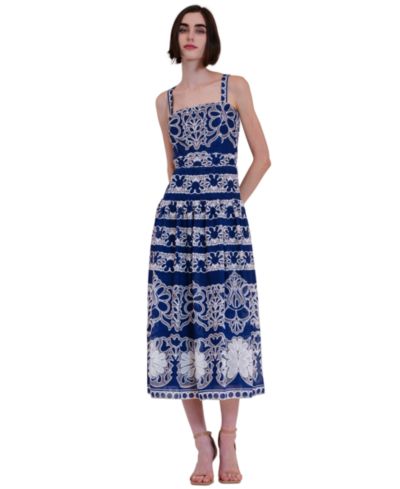 Женское миди платье с квадратным вырезом и заниженной талией julia jordan Lace Dress