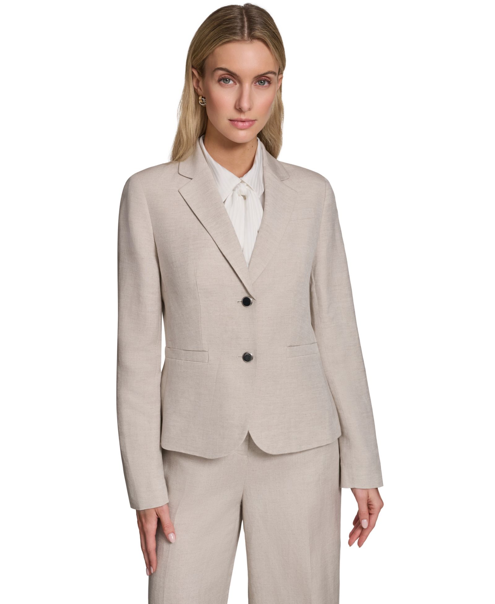 Calvin Klein Women's Two-Button Notch-Lapel Blazer