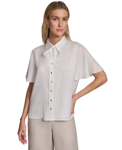 Calvin Klein Women's Collared Neck Top