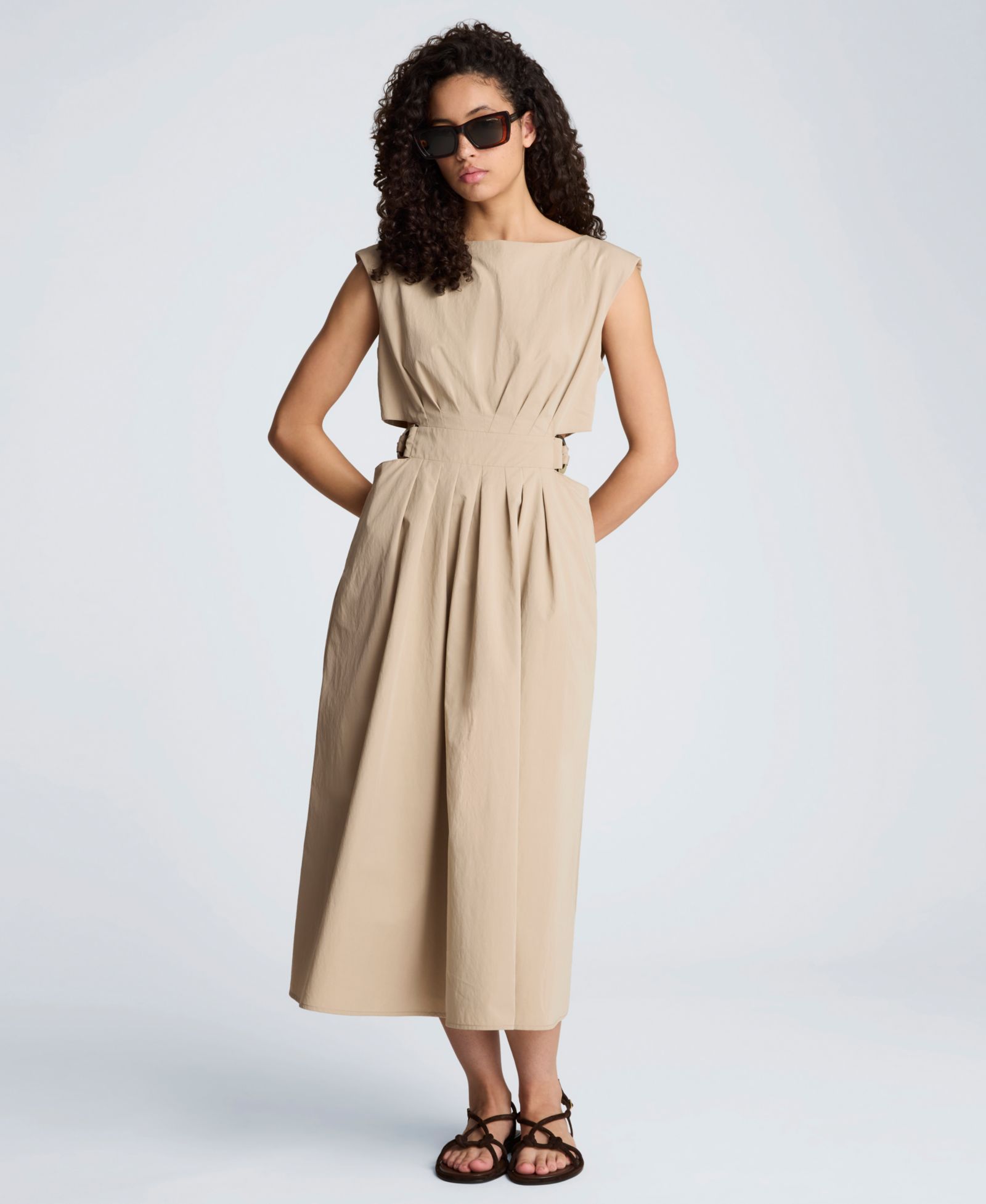 Женское платье Kenneth Cole Sleeveless Boat Neck Midi