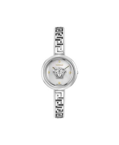 Versace Women's Medusa Eclipse Silver Stainless Steel Bracelet Watch, 28mm