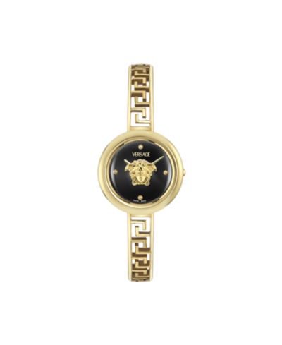 Versace Women's Medusa Eclipse IP Yellow Gold Bracelet Watch, 28mm