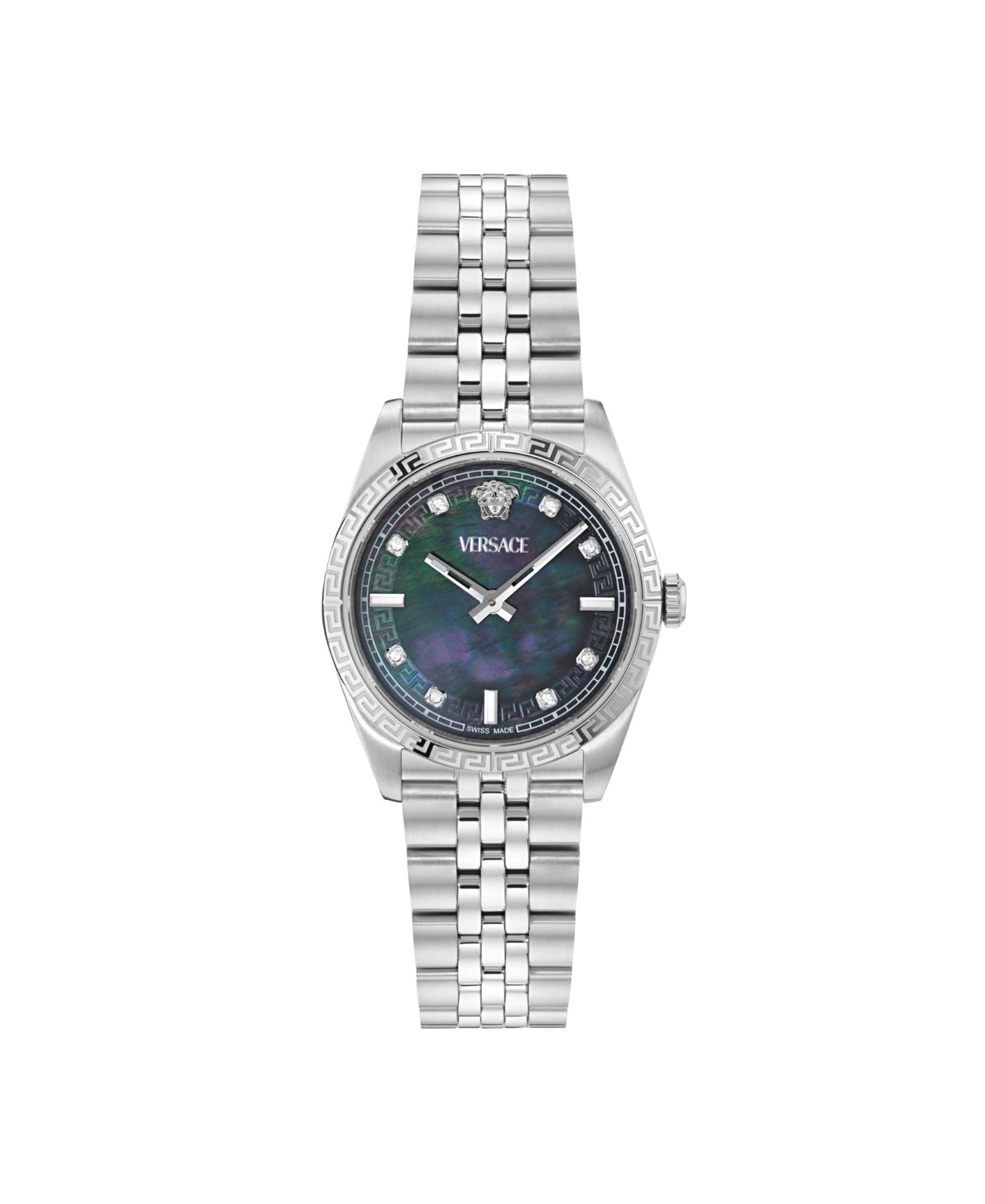 Versace Женские наручные часы Millenyium Silver из нержавеющей стали, 32mm