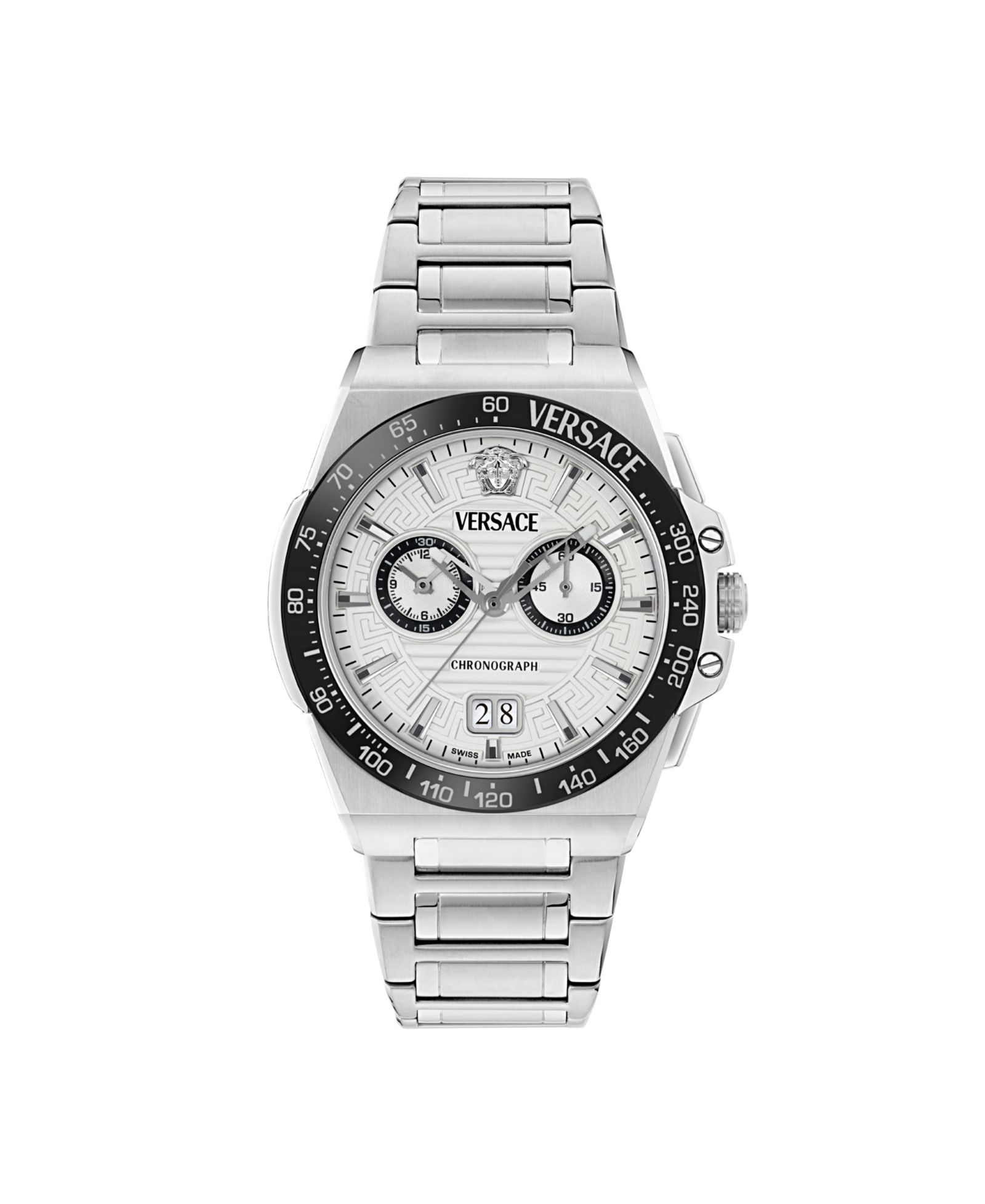 Versace Мужские часы Greca Reaction, середина, stainless steel, 43mm