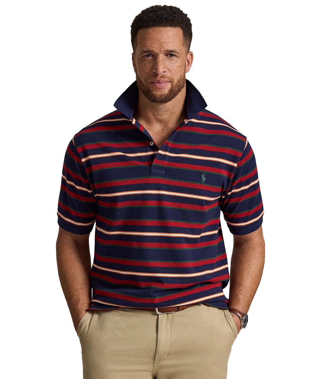 Мужская поло Polo Ralph Lauren Big & Tall Striped Mesh