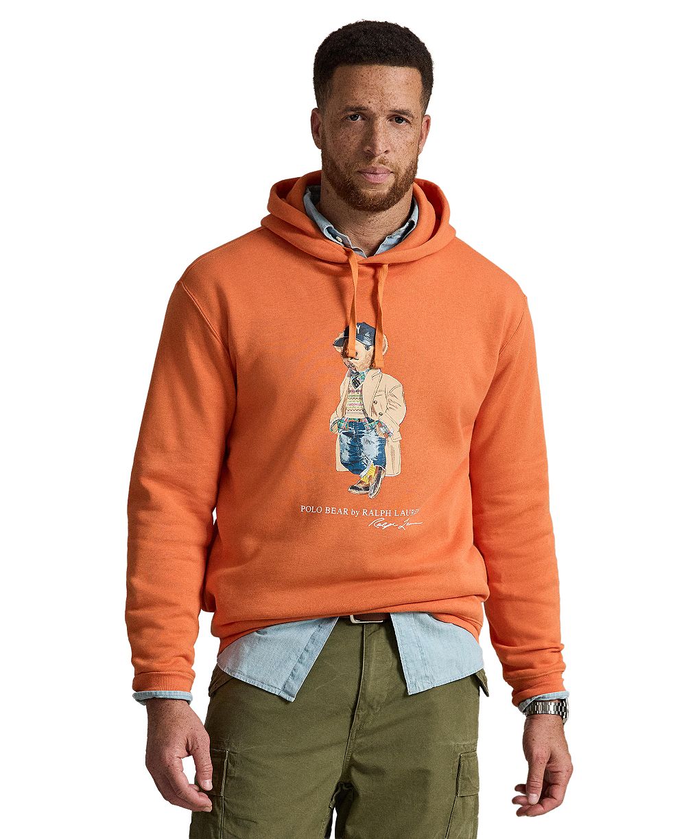 Polo Ralph Lauren Мужское худи Polo Bear Fleece с принтом для больших и высоких